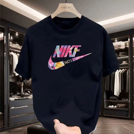 NIKE スポーツウェア 半袖Tシャツ メンズ レディース ブラック  カジュアル トップス