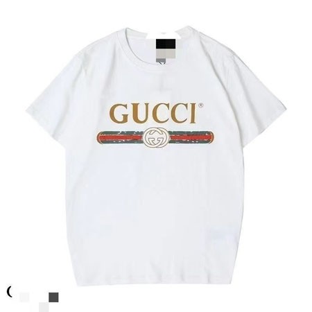 グッチ GUCCI ロゴ プリント Tシャツ 半袖  ホワイト オーバーサイズ メンズ レディース おしゃれ