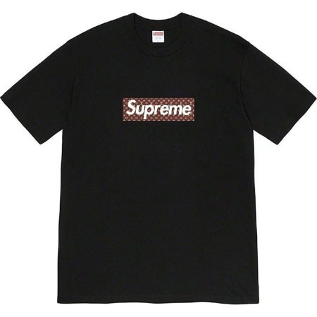 Supreme Louis Vuitton Box Logo Tee モノグラム ボックスロゴTシャツ 黒 ブラック  オーバーサイズ