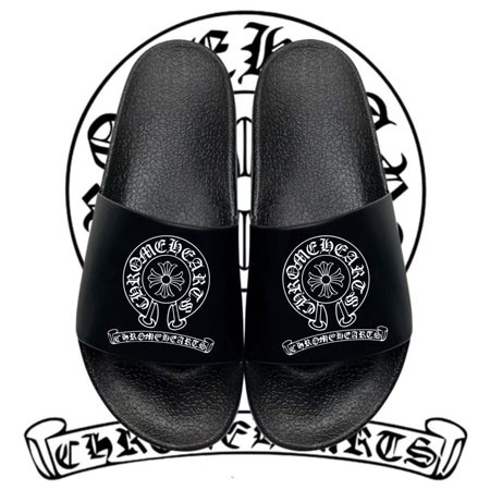 Chrome Hearts クロムハーツ シャワーサンダル メンズサンダル ブラック 