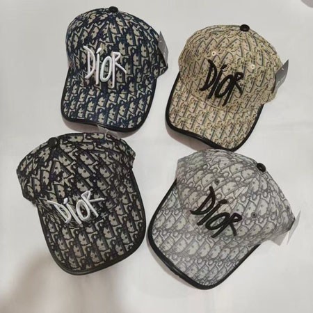 DIOR オブリークキャップ 帽子 シンプル 刺繍 ワンポイントキャップ  アウトドア レディース 人気