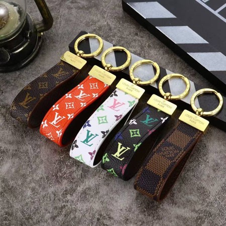 ルイヴィトン Louis Vuitton レザー キーホルダー モノグラム おしゃれ バッグチャーム 大人 プレゼント