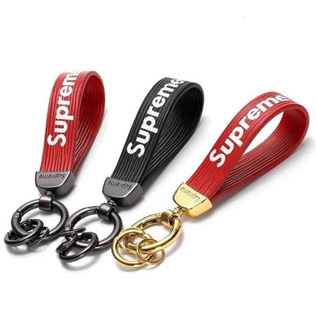 シュプリーム チャーム キーホルダー おしゃれ 人気 supreme zip キーリング レッド ブラック 