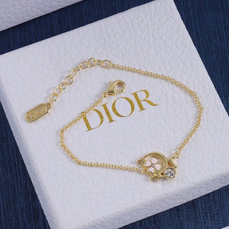 Dior Precious Clover ブレスレット レディース おしゃれ ブランド ディオール Oblique シグネチャー プレシャス クローバー 幸運 ブレスレット