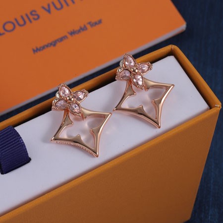ルイヴィトン ピアス ピンク レディース ハイ ブランド LOUIS VUITTON ピアス・LVフラワーグラム ピアス アクセサリー 