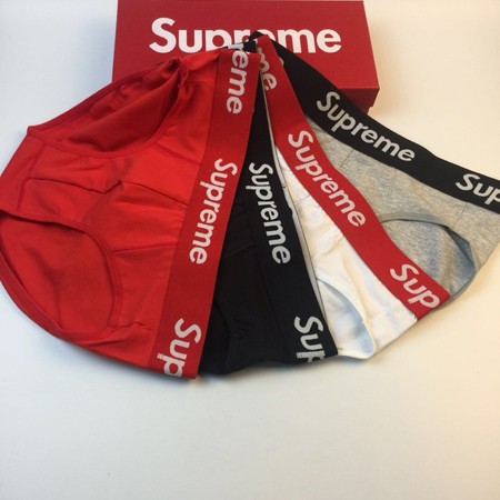 人気の定番★Supreme 三角ショーツ レディースインナーパンツ 綿 柔らかい生地 弾性大きい ボクサーパンツ 男性用 おしゃれ
