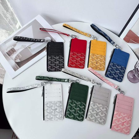 GOYARD ブルボン ジップ付きカードホルダーカードケース レディース 手首 ストラップ付き