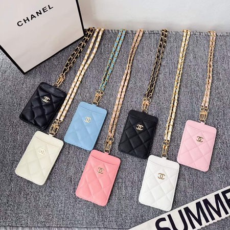 Chanel カード ケース ショルダー チェーン付き レディース パスケース 