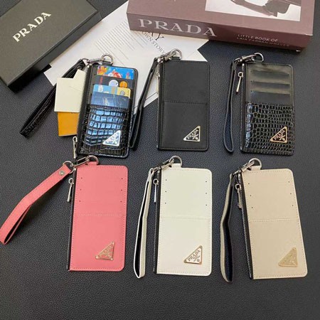 PRADA プラダ カードホルダー ファスナー付き カードケース サフィアーノレザー