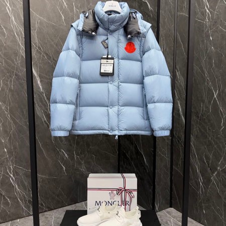 MONCLER CYCLONE ダウンジャケット 2WAY メンズダウン ショート丈 軽量 暖かく快適 フード付き 大きいサイズあり 