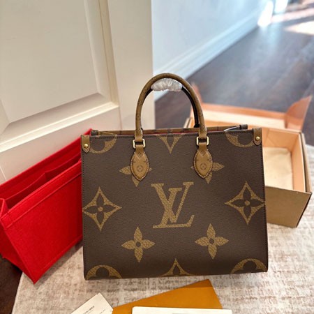 ルイ ヴィトン バッグ 超人気 LOUIS VUITTON オンザゴー PM トートバッグ 2way ショルダーバッグ レディース プレゼント 