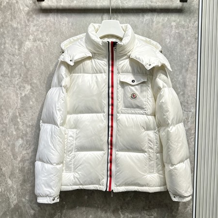 モンクレール フーデッド ダウンジャケット MONCLER MONTBELIARD JACKET 大きいサイズ ホワイト
