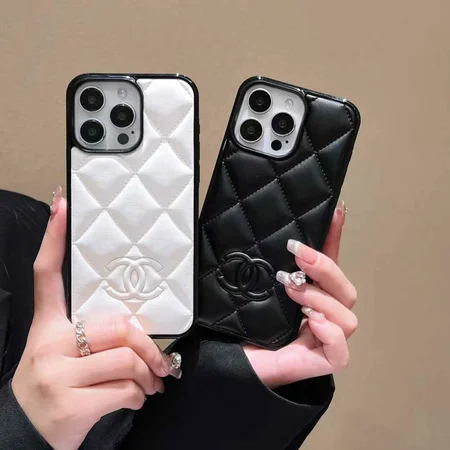 シャネル スマホ ケース iphone18promax/18 マトラッセ レザー レディース 携帯 ケース ホワイト ブラック おしゃれ 