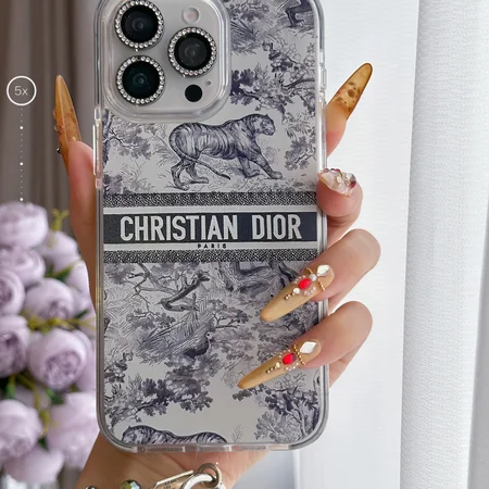 ディオール iphone18pro/18promaxスマホケース トワル ドゥ ジョイ アクリル素材 手首 ストラップ 落下防止 女子 可愛い