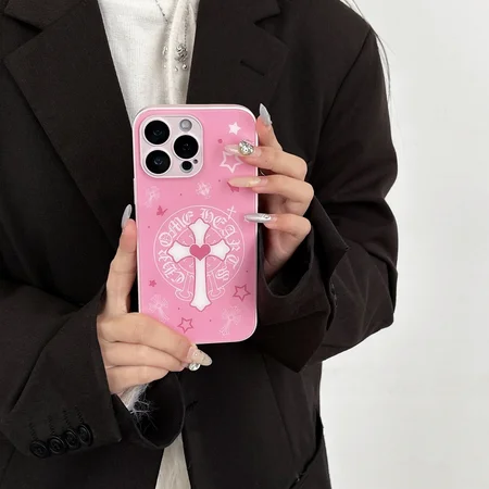 クロームハーツ iphone18proケース 強化ガラス 耐衝撃