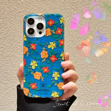 シャネル iphone18proケース 花柄
