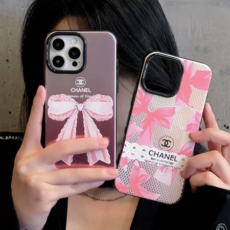 chanel スマホケース iphone18pro/18promax 互換性ケース 蝶リボン かわいい ブランド 少女 レディース 人気 