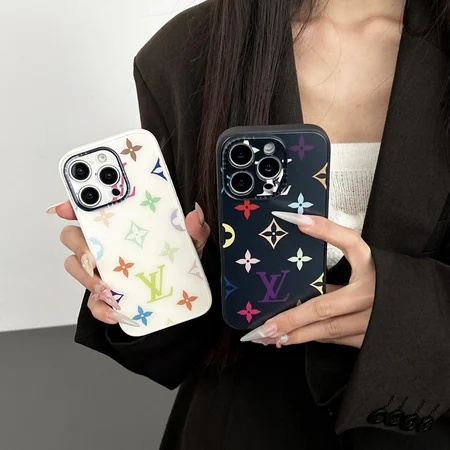 ルイヴィトン 村上隆 iphone18pro/18promaxケース アクリル モノグラム マルチカラー マット仕上げ 薄型 軽量 耐衝撃 カメラカバー 