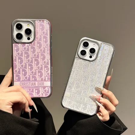 DIOR iPhone18pro/18promaxケース バンパー オブリーク柄 全面保護 アクリル 耐衝撃 レンズ保護