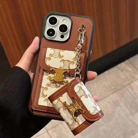 celine iphone18proケース レザー