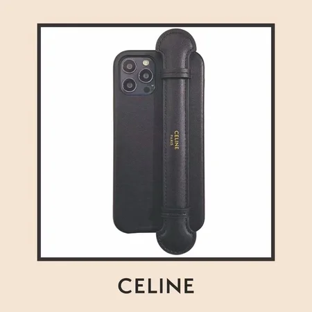 セリーヌ iphone18promaxケース レザーベルト
