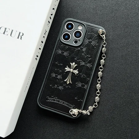 Chrome Hearts iphone18proケース CHクロス チェーンストラップ