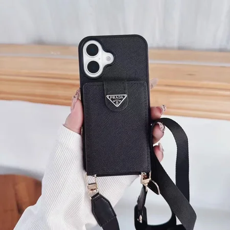 PRADA iphone18proケース ショルダー ストラップ付き