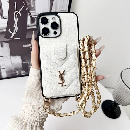 YSL iphone18pro携帯ケース ショルダー ストラップ付き