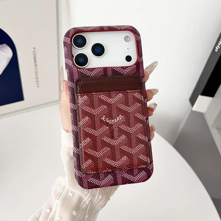 Goyard シグネチャー レザー iphone18promaxケース