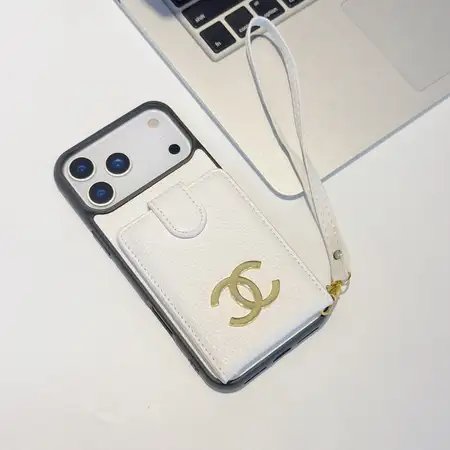シャネル iphone18proケース ライチ柄 レザー