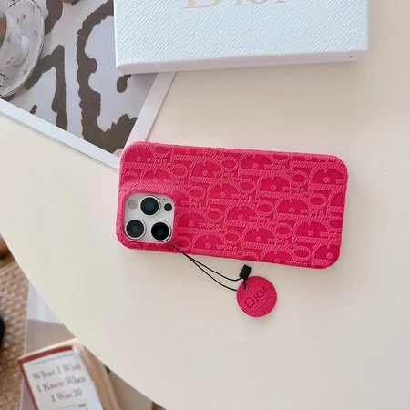 ディオールiphone18proケース カラフル ロゴ型押し