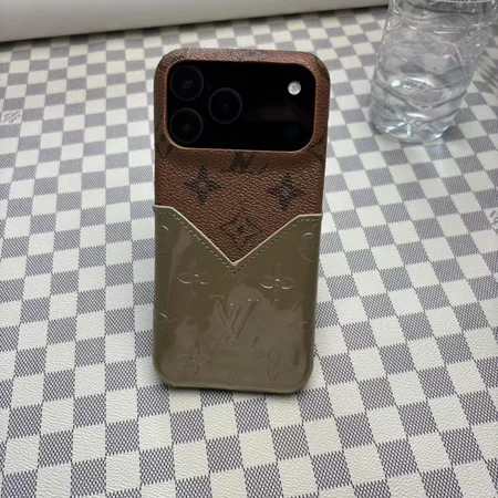 ルイヴィトン iphone18proケース 光沢感 レザー