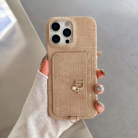 ディオールiphone18proケース 背面 カード収納