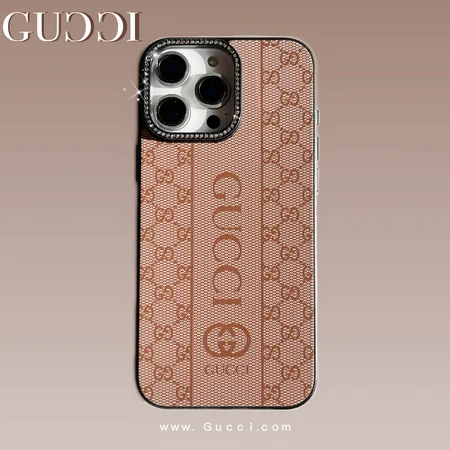 GUCCI アイフォン 18 携帯ケース ラインストーン 付き