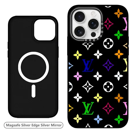 LV iphone18proケース ガラス 鏡面加工