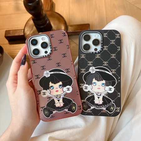 Magsafeケース シャネル iphone18pro/18promax携帯ケース キャラクター 可愛い ココマーク チェック柄 電気メッキ カメラ保護