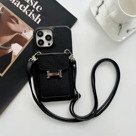 hermes iphone18promxケース レザー ライチ柄