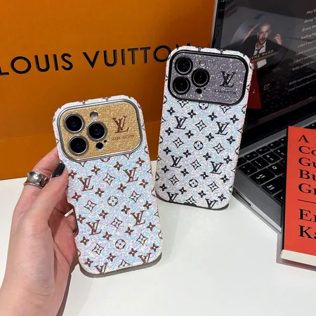 Vuitton スマホケース iphone18/18promax携帯ケース シリコン モノグラム キラキラ スパンコール 女子 可愛い