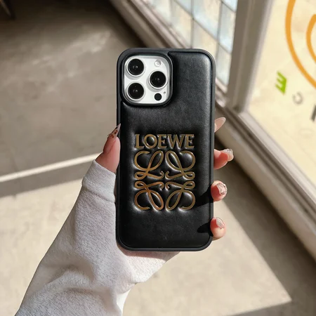 Loewe iphone18pro携帯ケース ラメ 嵌入式