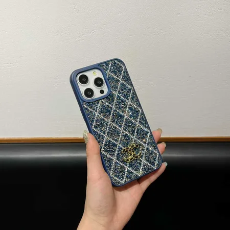 シャネル iphone18promaxケース ラインストーン
