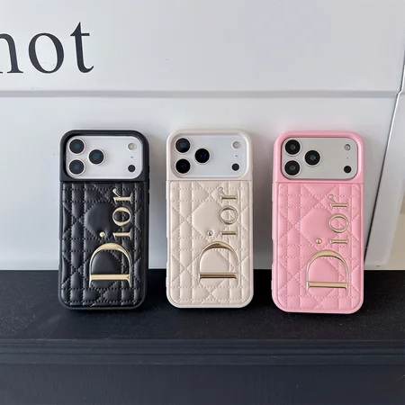 箔押し ロゴ DIOR iphone18pro/18promaxケース マトラッセ ラムスキンレザー 女子 人気