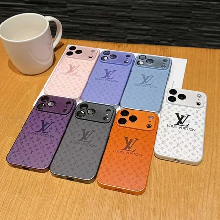 ガラス スマホケース vuitton iphone18/18promaxケース 背面 強化ガラス つや消し マット仕上げ  指紋防止 耐衝撃 保護