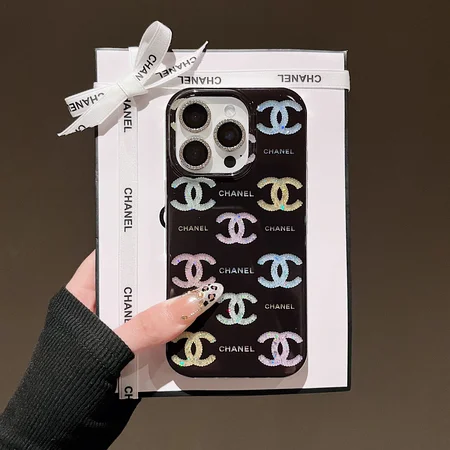 CHANEL 携帯ケース iphone18pro/18promaxケース グリッター キラキラ 銀箔入り ココマーク 光沢感 imd素材 全面保護 耐衝撃