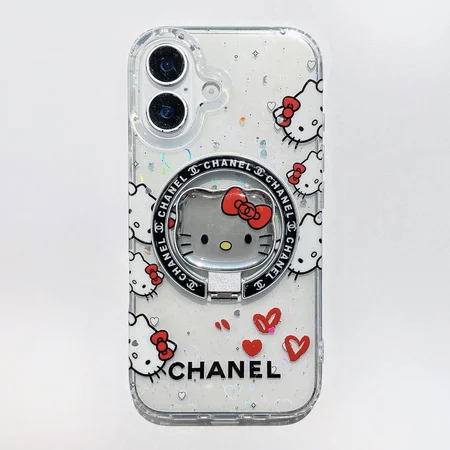 シャネル iphone18pro グリッターケース