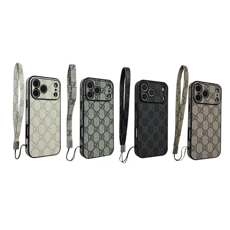 GUCCI GGスプリーム iphone18pro/18promax携帯ケース 紛失防止 ストラップ付き おしゃれ 全面保護