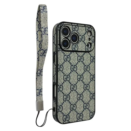 GUCCI iphone18promaxケース ストラップ付き