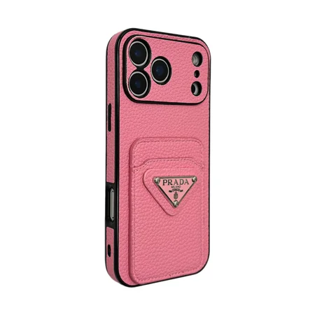 プラダ iphone18proケース 三角プレートロゴ