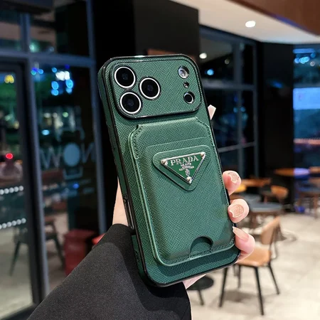 プラダ iphone18proケース 十字纹 レザー