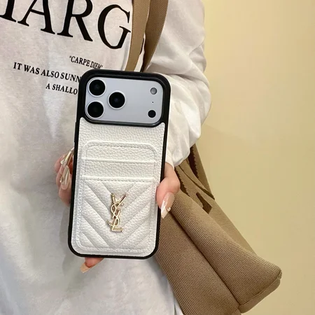 サンローラン iphone18promaxケース 背面 収納