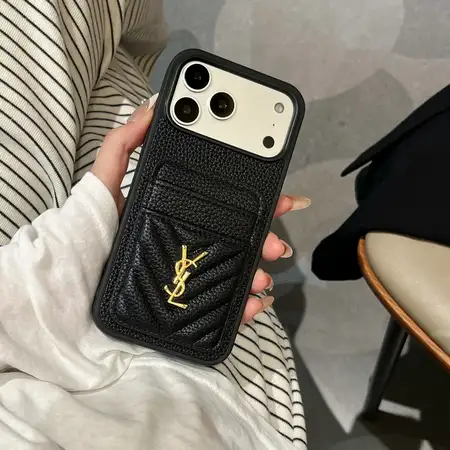 サンローラン iphone18proケース 双層 カード収納